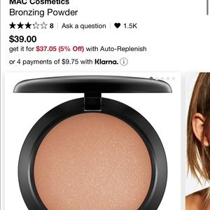NEW Mac bronzing powder shade refined golden
